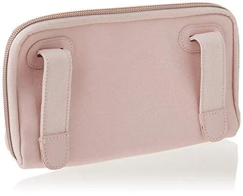 Itzy Ritzy Travel Wipes Case & Portable, On-The-Go Baby Wipes Holder Including Removable Clips for Car Visor Or Seat Back, Designed to Hold Packs of Up to 64 Wipes, Blush