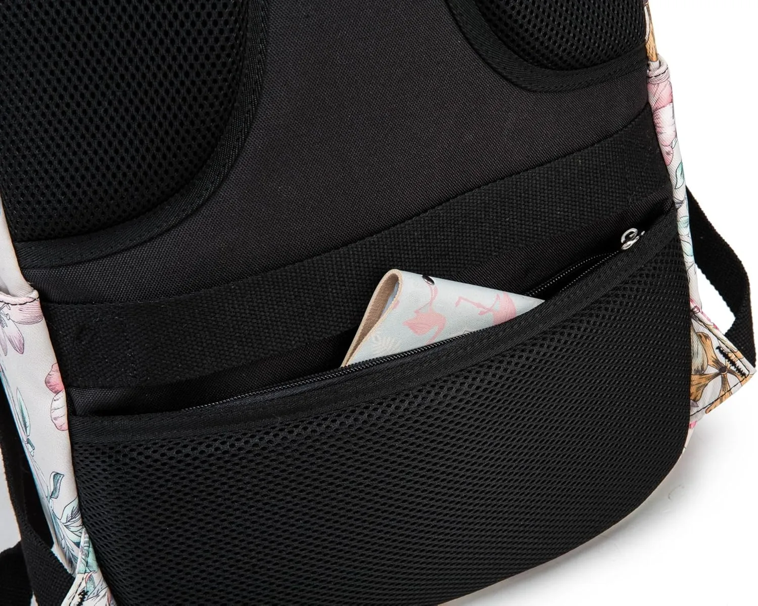 Kinmac Laptop Backpack with USB Charging Port for Laptop Up to 15.6 Inch Men Women Travel Outdoor Backpack (Floral)