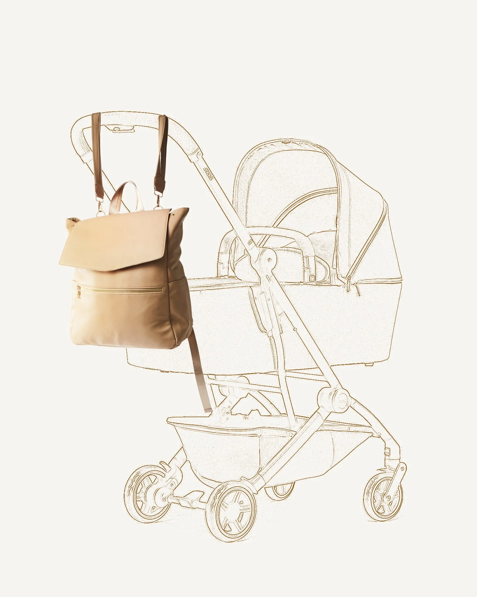Leather Diaper Bag Backpack