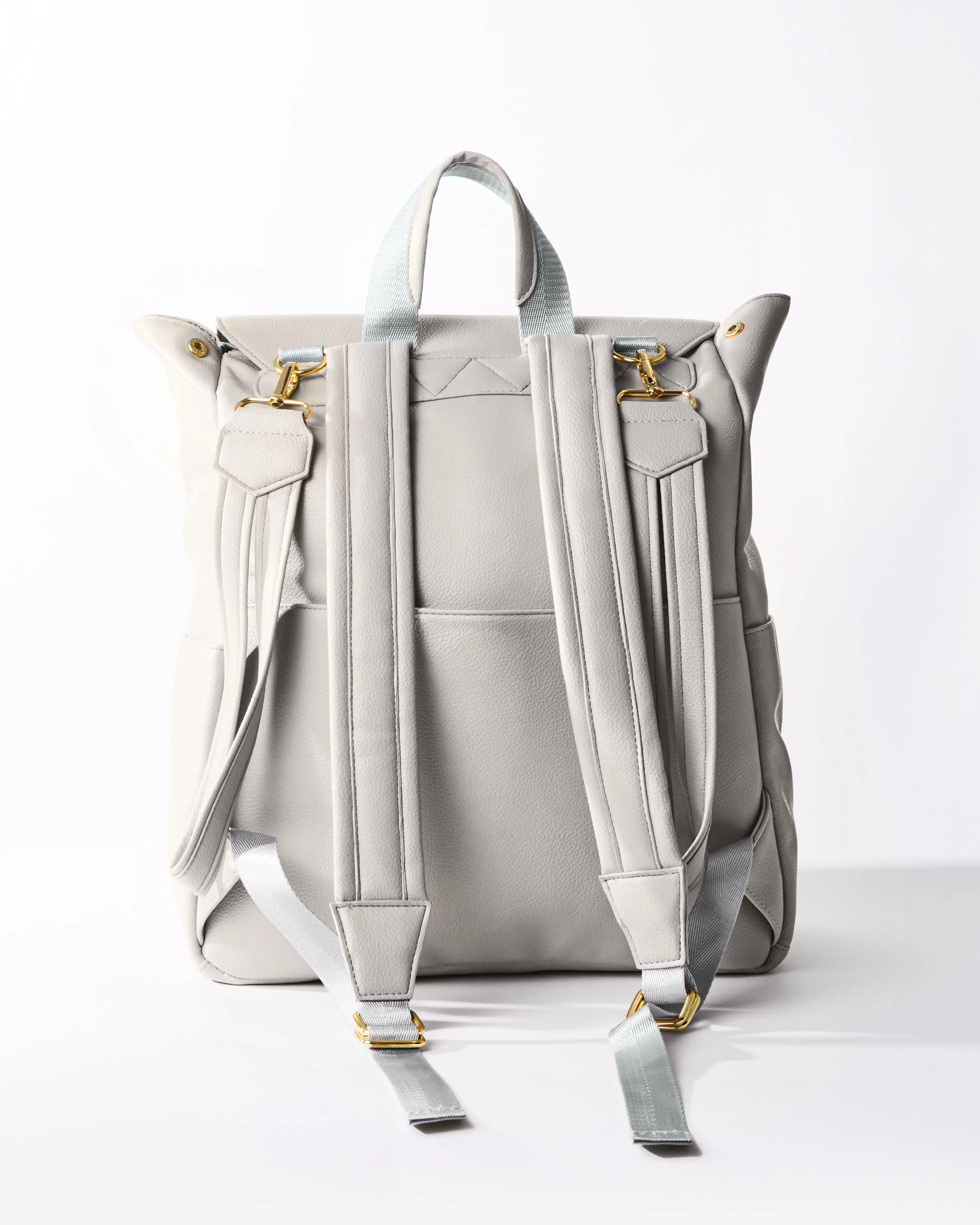 Leather Diaper Bag Backpack