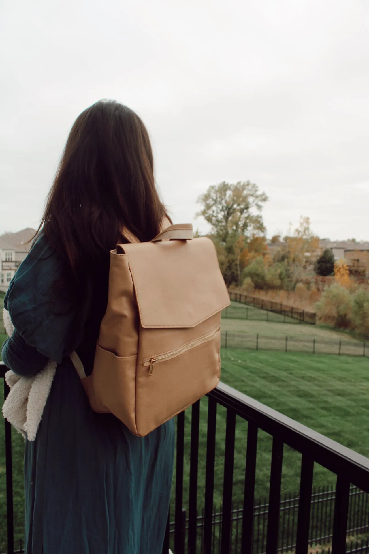 Leather Diaper Bag Backpack