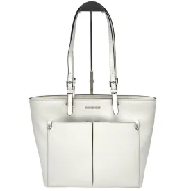 MICHAEL KORS Jet Set Travel Medium Double Pocket Tote - White New w/Tags