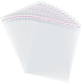 Morepack Self Sealing Cellophane Bags,5x7 Inches 200 Pcs Clear Resealable Cookie Bags Self Adhesive for Packaging Cookies,Favors, Products