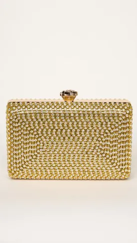 Nika Mini Clutch in Gold