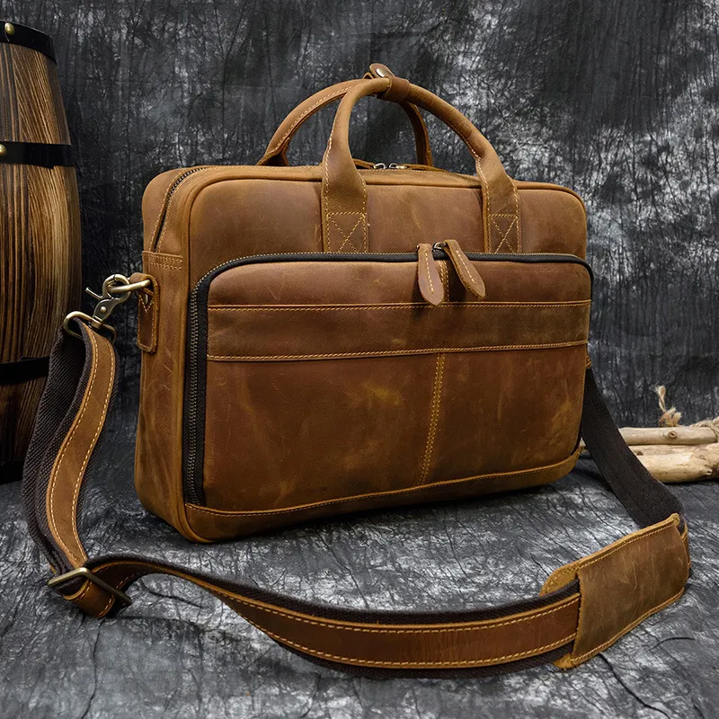 Personalized Leather Messenger Bag, Leather Portfolio, Folder Personalized Gift, Leather Briefcase