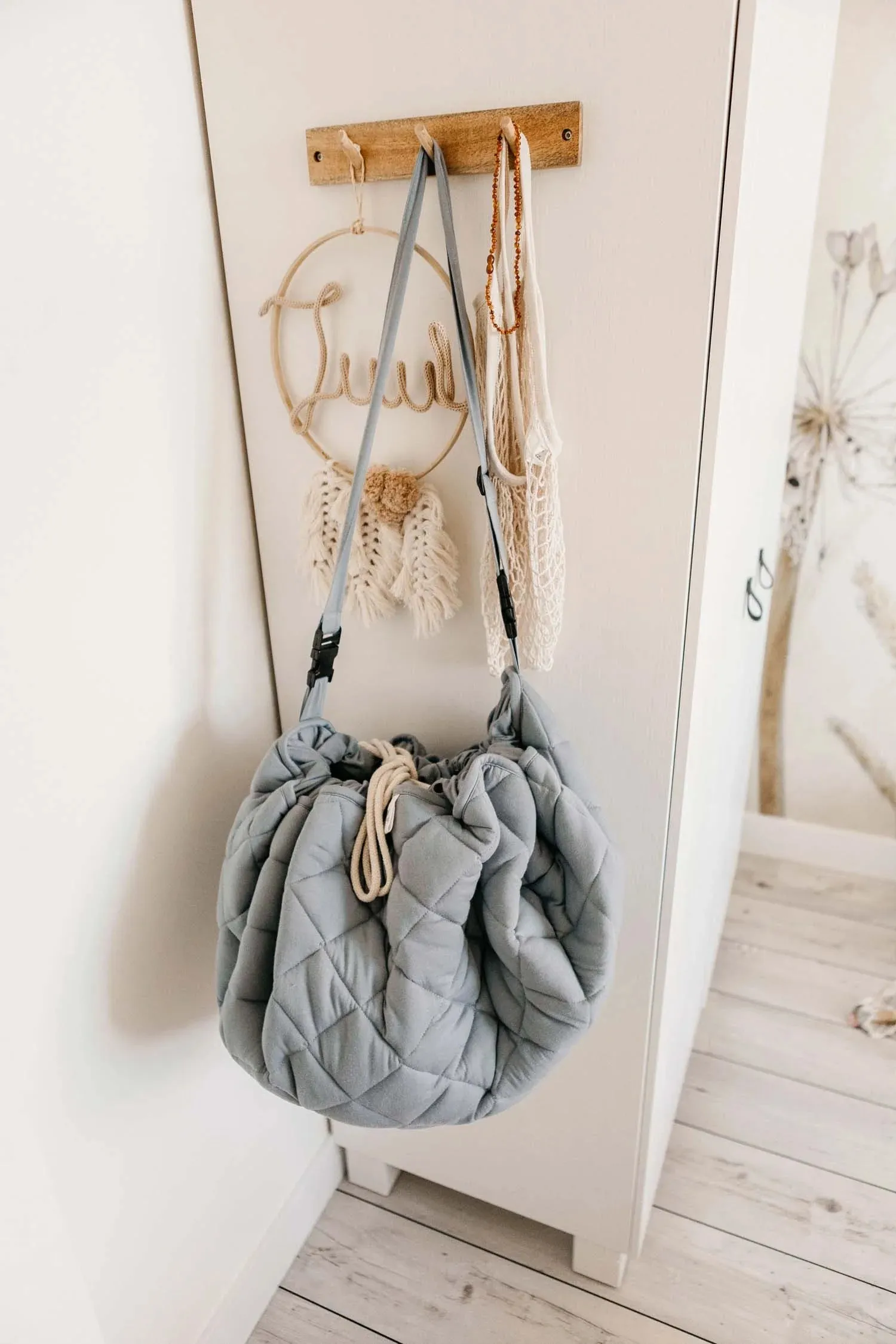 Play&Go - Playmat & Storage Bag - Organic Dusty Blue