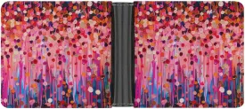 Redpink Confetti Dripping Leather Wallets for Men Slim Bifold Purse Clutch Double-Sided Printing