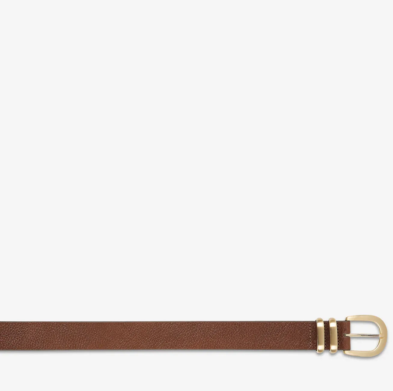 Status Anxiety - Let It Be Belt, Tan/Gold