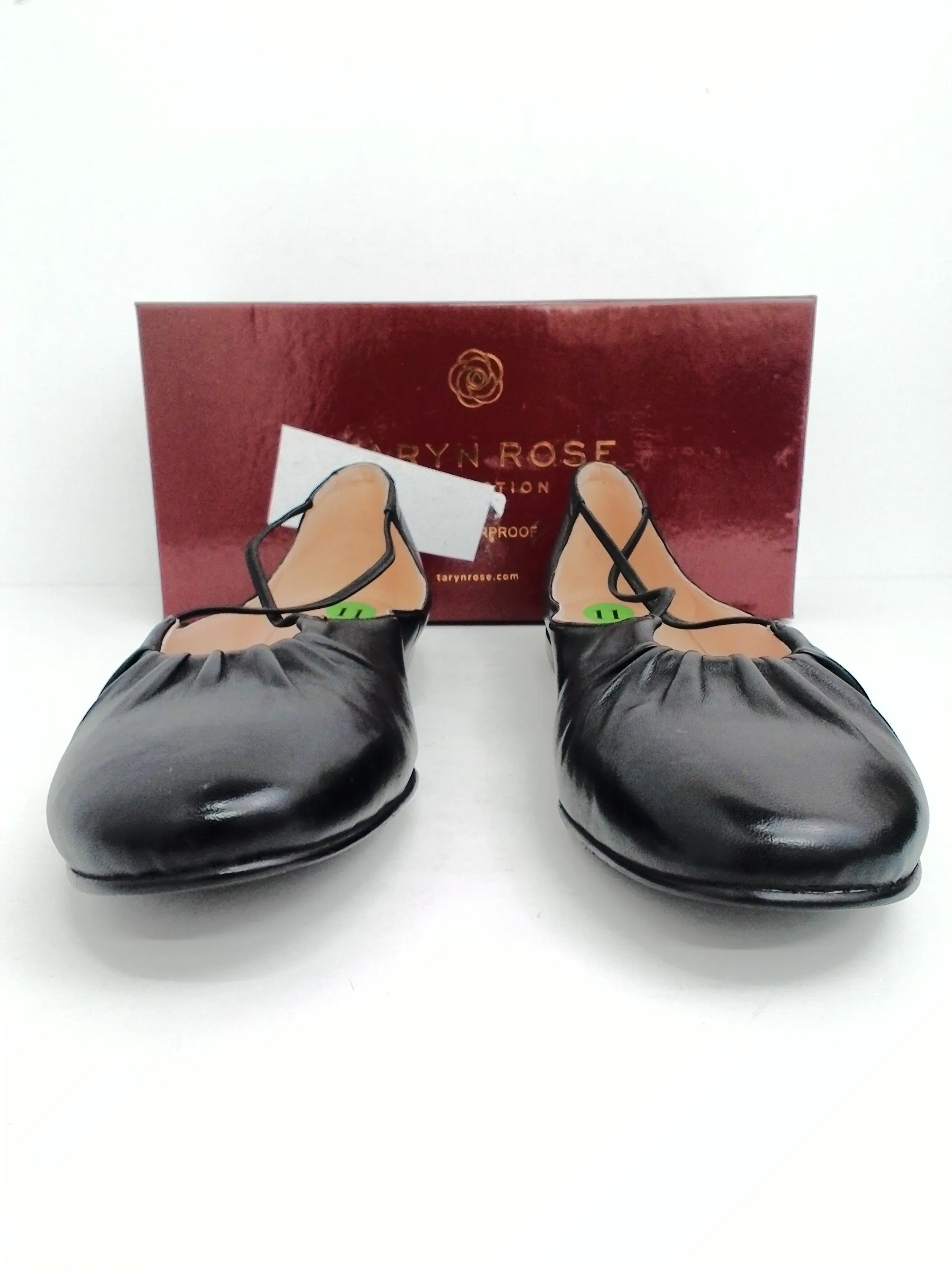 Taryn Rose Collection Women's Alessandra Nappa Black Leather Size 11 M