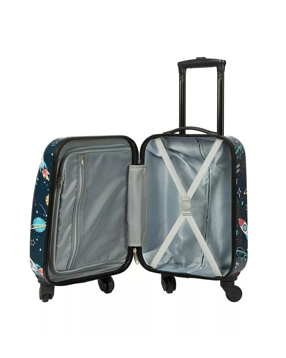 Travelers Club 5 Pieces Kids Luggage Set with 360Â° 4 Wheel Spinner System  Space