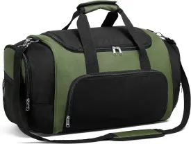 Vorspack Duffle Bag for Travel - 40L/21 Inches Duffel Bag Small Duffle Bag for Men Weekender Bag with Water Bottle Pocket for Travel Sports - Army Green