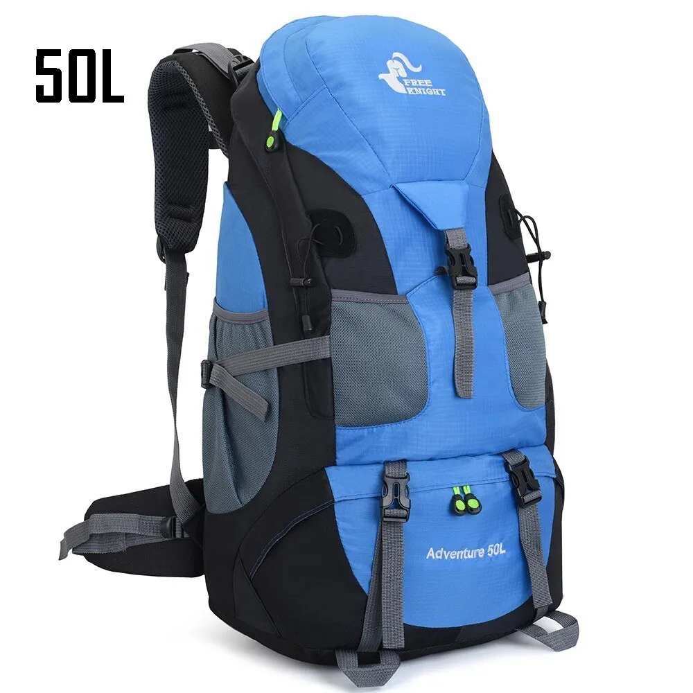 Waterproof Hiking Backpack for Women & Men - Outdoor Trekking, Camping, Hunting with Rain Cover