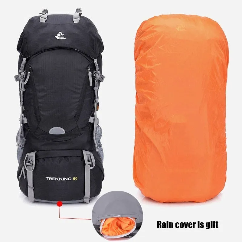 Waterproof Hiking Backpack for Women & Men - Outdoor Trekking, Camping, Hunting with Rain Cover