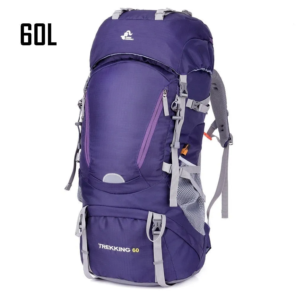 Waterproof Hiking Backpack for Women & Men - Outdoor Trekking, Camping, Hunting with Rain Cover