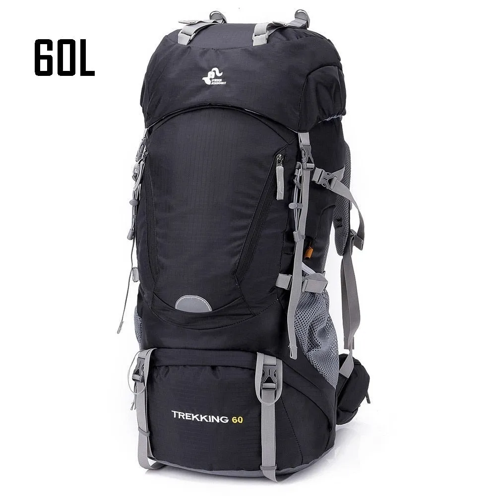 Waterproof Hiking Backpack for Women & Men - Outdoor Trekking, Camping, Hunting with Rain Cover