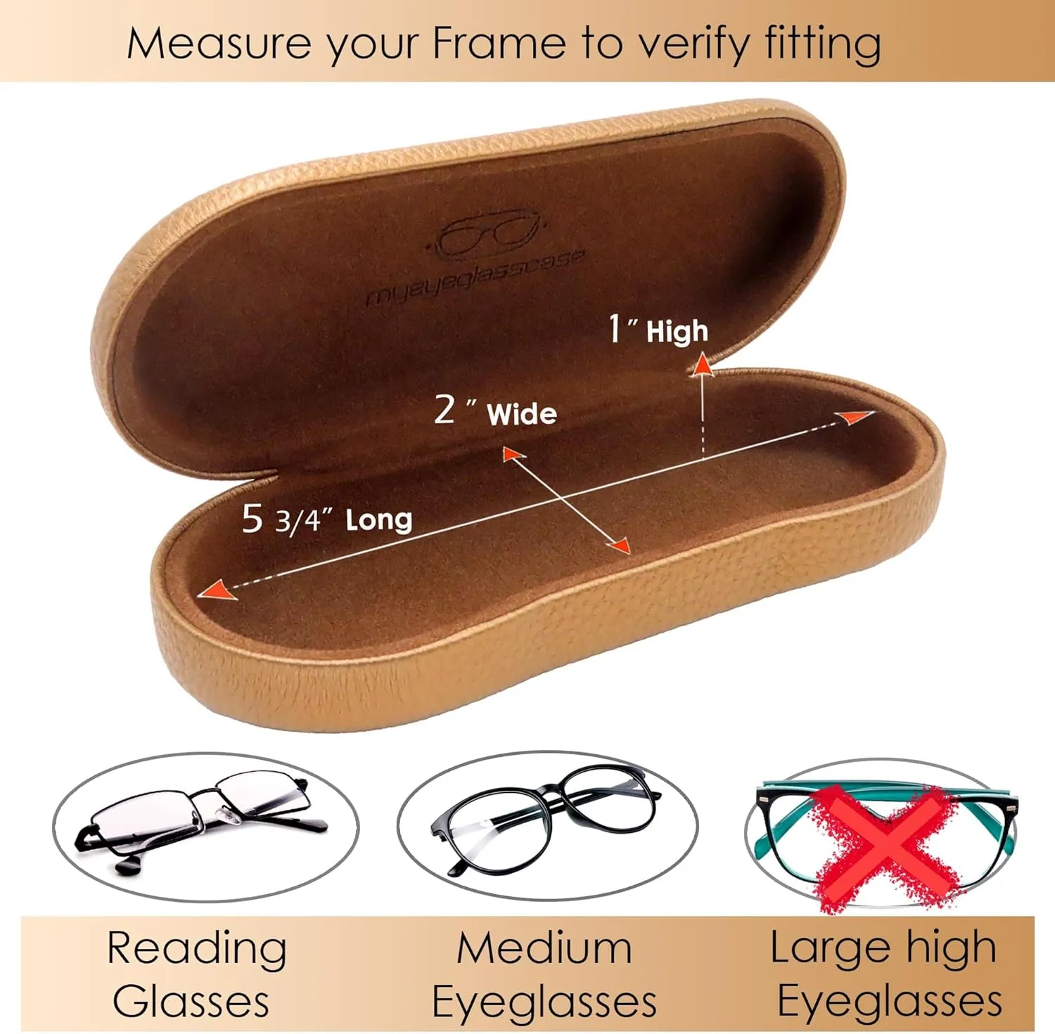 Women Glasses Case, Hard Shell Eyeglass Holder, Protective with lip for easy openning with drawstring pouch and cloth